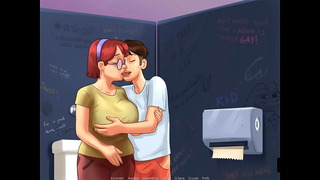 Summertime Saga ep 56 – Playing in secret with the shy and very busty nerd