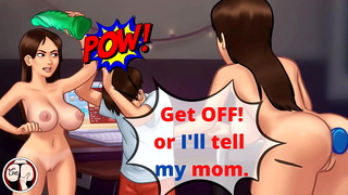 “Stop beating me with that monster dildo. They are watching!” (Summertime Saga – Jenny)