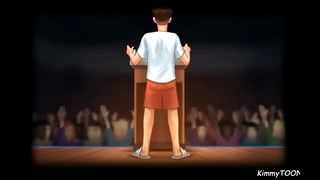Summertime Saga – Horny Teacher suck my dick on stage