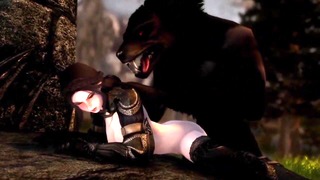 Skyrim – Serana Meets A Werewolf