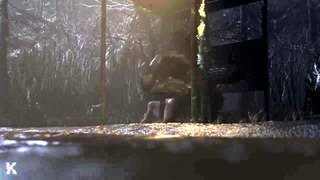 Goth girl gets raped by werewolf