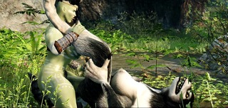 Futa Orc X Futa WereWolf