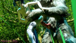 Meteion knotted by Werewolf [Sharlean tails]