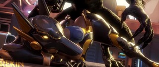 Pharah getting bred by a werewolf
