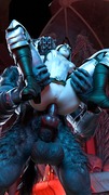 Werewolf Standing Anal