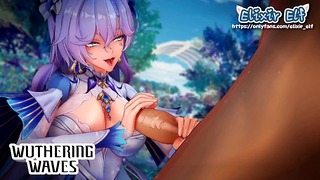 ❤️ omg the art style is so good. Cantrarella craves for COCK. WUTHERING WAVES HENTAI
