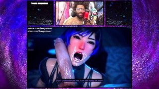 Tekken 8 Champion Reina Gets Her Throat And Pussy Filled With Pervy Coomer Cum