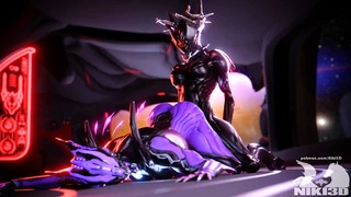 Two Valkyr Warframes vibing (no tail version)