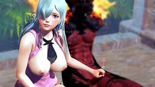 Succubus Face Fucks Princess Elizabeth
