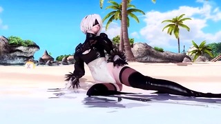Nier Automata 2B Nude Mod Fuck