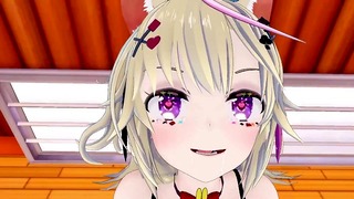 Blonde 3D Hentai Gets Fucked in Gym