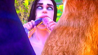 Furry Werewolf DP Squirting
