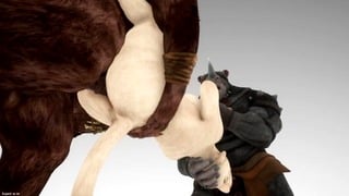 Furry Minotaur Anal Fuck