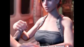 Jill Valentine Facial Cumshot