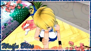 Lucy Heartfilia Gives Deepthroat Blowjob
