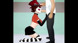3D Cartoon Deepthroat