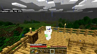 I’m Grinding a Bridge in Minecraft Survival
