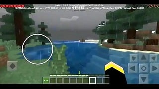 Blonde Sucks Cock in Minecraft