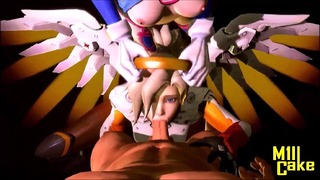 Fucking D.Va and Overwatch Babes in 3D