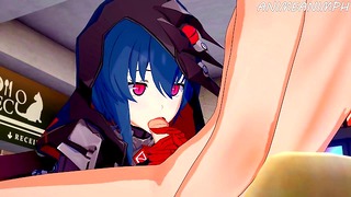 Real Gamer Girl Gives Sloppy Blowjob