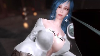 Public Succubus Titjob in Skyrim
