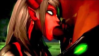 Warcraft 3some Blowjob