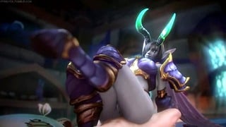 Dreadlord Jaina’s Big Boob Hentai