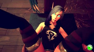 Draenei Fucks Elf in Warcraft POV