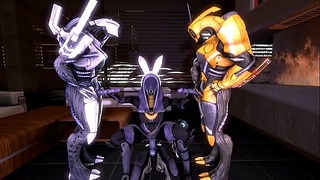 Mass Effect – Talizorah Nar Rayya and Geth Threesome