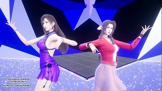 MMD Taeyeon – Invu Aerith Tifa Lockhart Hot Kpop Dance Final Fantasy Uncensored Hentai