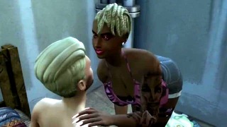 Petite Penis White Dude Fucked By Black Ladyboy