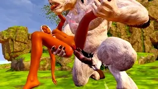 Sunny-Ловец Пушистых Furry Получает В Задницу Конский Член От Монстра Сквирт