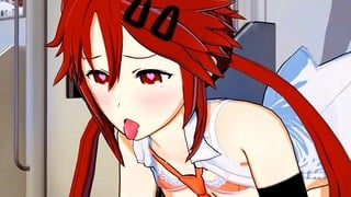 Uzume Fucked on Public Train
