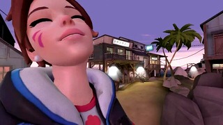 D.Va’s Giantess Beach Crush Fantasy