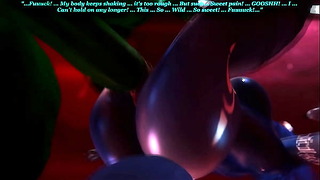Lizard monster rams Krystal’s tight pussy hard