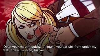 Blonde Secretary’s Cartoon Orgy Caught on Camera