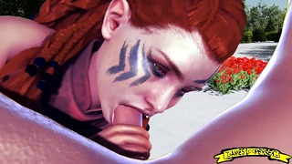 Aloy Gets Rough Anal Fuck in 3D Hentai