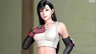 Tifa Lockhart Takes It Deep and Squirts Hard