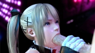 Deep Blowjob by Horny Anime Babe