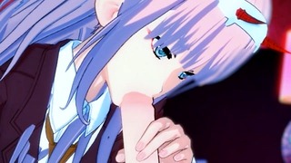 Zero Two Rides Hard and Takes Creampie