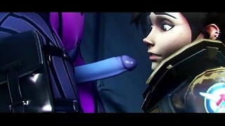 Tracer and Widowmaker’s Futa SFM Fuck Fest