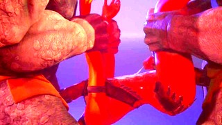 Double Anal Fuck by Furry Monsters