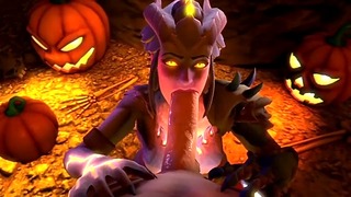Dragon Symmetra Takes Deep POV Dick