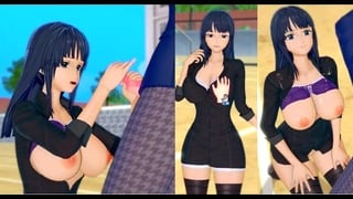 Nico Robin Takes a Huge Cock in the School Field