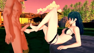 Byleth’s Foot Fetish: 3D Hentai Footjob Fantasy