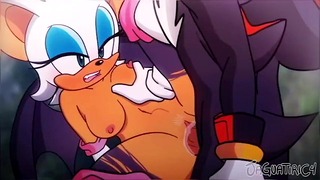Fucking Rouge’s Wet Pussy with a Massive Cumshot