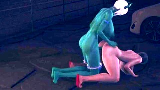 Futa Demon Greenie Creampies Mavis Hard