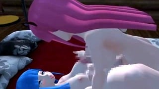 Two Busty Catgirls Seduce Their Horny Roommate