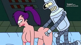 Beast Boy Sneaks Into Futurama Lab for Forbidden Experiment