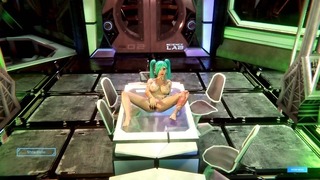 Dying Night: Two Tattooed Girls Fuck Hard in Game Stream